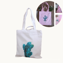 Wholesale custom printed canvas tote bags into shopping